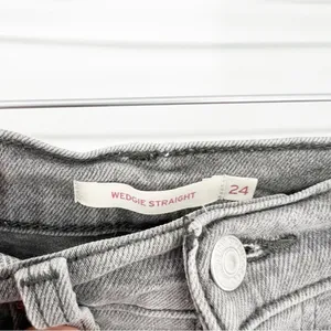 Levi's Wedgie High Rise Jeans‎ Women's Size 24 Gray Capsule Wardrobe thumbnail 5