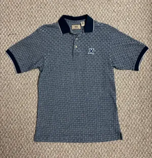 Xavier University Vintage Vesi Sportswear Navy Blue Collegiate Golf Polo thumbnail 1