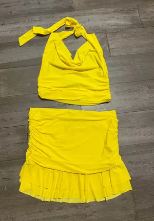 Windsor Yellow Tank And Skirt Set thumbnail 1