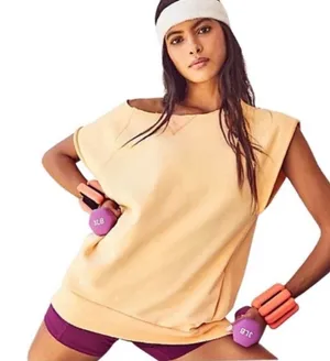 Free People FP Movement Muscle Tunic In Cantelope. NWT thumbnail 1
