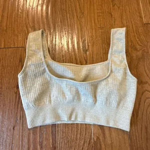 Amazon ribbed seamless workout set size small leggings bra taupe thumbnail 7