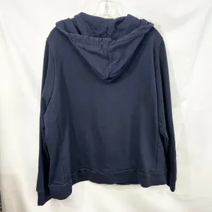 Avenue Plus Size 22/24 Hoodie Full Zip Up Jacket Athleisure Navy Blue Terry D thumbnail 2