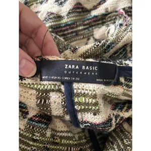 Zara Basic Outerwear Fringe Cardigan Southwestern Size XS-S thumbnail 13