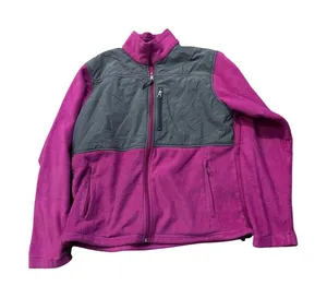 Columbia Womens Fleece Jacket Full Zip Pink Gray Large L‎ Outdoor thumbnail 1