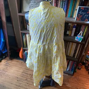 Lisa Marie Fernandez for Target L layered flowy yellow dress thumbnail 3