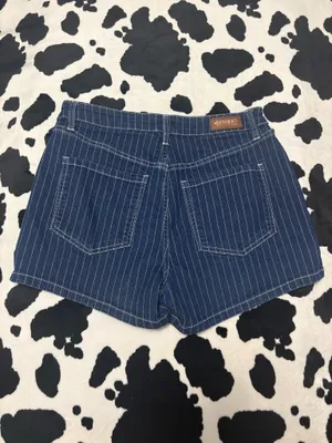 Women’s Shyanne Striped Jean Shorts thumbnail 3