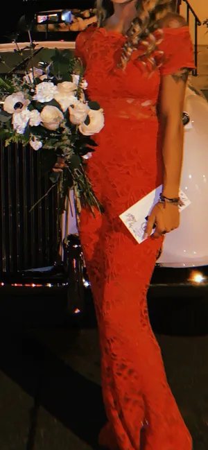Morgan & Co red dress thumbnail 2
