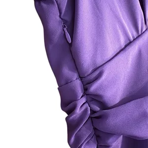 Liang Liang Purple High Low Dress Size missing - Pit to pit 19” across thumbnail 5