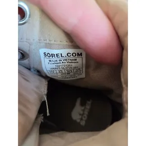Sorel Lennox Boot Leather Tan Brown Mid Calf Outdoor Gorpcore Utility Women 7.5 thumbnail 9