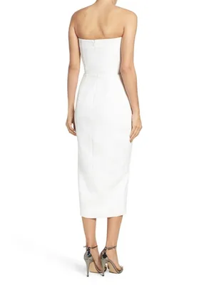 Misha Pasquale Convertible Midi Dress Milk White Size Small thumbnail 2