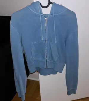 Brandy Melville crop zip hoodie thumbnail 1