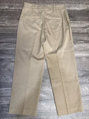 Zara Khaki Beige Dress Pants Women’s Size M / 28 thumbnail 3
