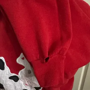 Vintage Kawaii Cow Graphic‎ Fleece Sweatshirt Collared L Cottagecore thumbnail 7