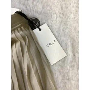 CALIA Court‎ High-Rise Skort Khaki Sand Pleated Mesh Athletic XL WAX15225W thumbnail 3