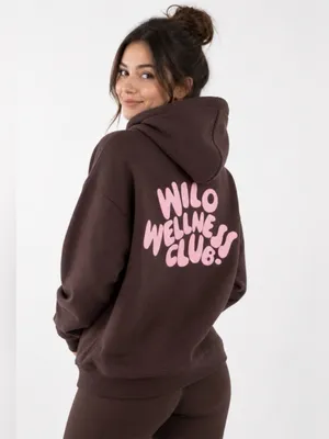Wilo The Label Brown Hoodie & Ribbed Leggings Medium Relaxed Fit Lounge Set NWT thumbnail 2