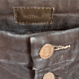 Mother The Pixie Ankle Fray Jeans Holding Hands Dark Wash Button Fly Size 27 thumbnail 7