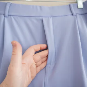 Halara High Waisted Wide Leg Pleated Trousers Periwinkle Blue Size L Regular NWT thumbnail 4