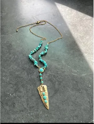 Anthropologie Zuni turquoise necklace thumbnail 2
