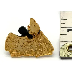 Walt Disney World 2002 The Seven Dwarfs Cottage Gold Cast Lanyard Series Pin thumbnail 2