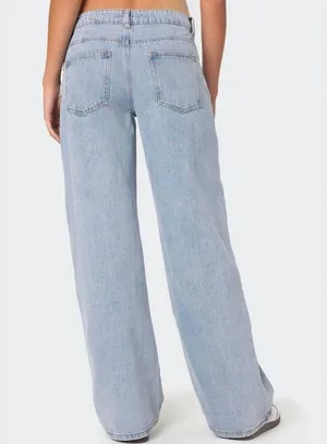 Edikted Low Rose Raelynn Jeans thumbnail 3