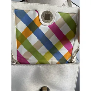 Kate Spade Rare Ivory‎ Small Leather Clutch/handbag With Dust bag Retail $318 thumbnail 5