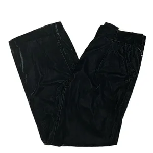 Old Navy Black Extra High Rise Velvet Wide Leg Pants(Size Small) thumbnail 5