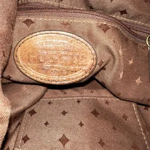 Vintage Fossil Leather Crossbody Bag Purse Brown 13.5 X 11" Womens Ladies thumbnail 6