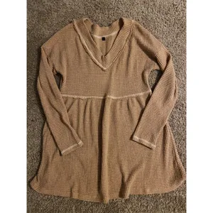 Waffle Knit Babydoll Dress thumbnail 2