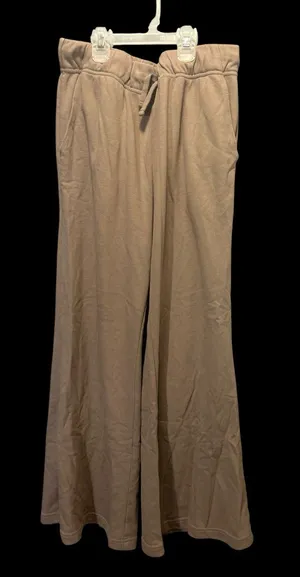 Gap VintageSoft Fleece Wide Leg Sweatpants Lounge Pants Taupe Beige Medium Guc thumbnail 1