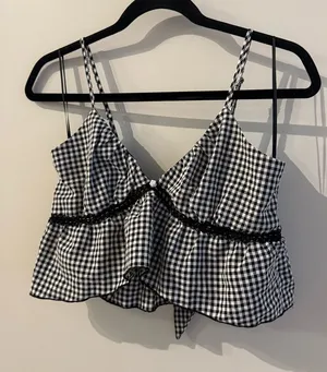 Pacsun LA Hearts Gingham Babydoll Tie Top Size S thumbnail 1