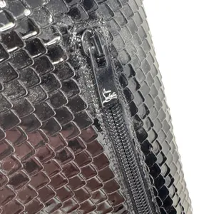 Christian Louboutin Alta Botta 100 Black Patent Bird Knee High Boots 38.5 thumbnail 7