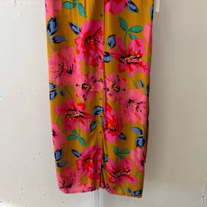 NWT Billabong Hawaiian Floral Sleeveless‎ Shift Midi Dress Small JD011BLN thumbnail 5