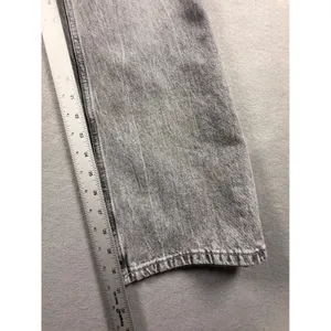 H&M Womens Gray Faded Wash High Waisted Wide Leg Jeans Size 0 Grunge Streetwear thumbnail 7