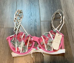 NWT For Love And Lemons Festival Floral Underwire Bra thumbnail 2