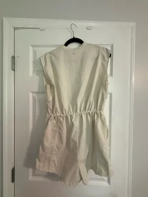 CALIA Soft Utility Romper Unbleached Medium thumbnail 5
