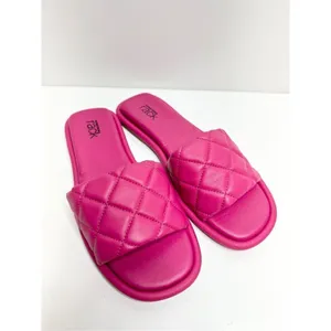 Nordstrom Rack Sandals Womens‎ Size 6 Quilted Pink Slides thumbnail 7