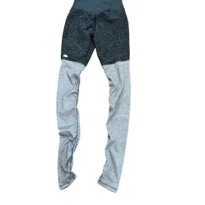 ALO Yoga Grey High Waist‎ Ribbed Knit Lounge Leggings Ruched Small Dance Workout thumbnail 3