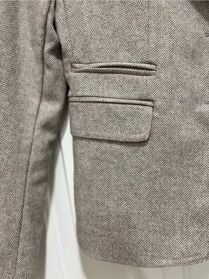 Banana Republic Women's Herringbone Blazer - Light Brown Tweed Herringbone thumbnail 5