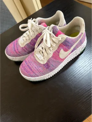 Size US 6.5 Women’s Nike Air Force 1 Crater Flyknit Fuchsia Glow Pink thumbnail 4