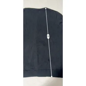 Talbots Womens Black Cotton Swiss Dot Textured Button Front Cardigan Size L thumbnail 7