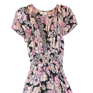 Natural Life Bella Maxi Dress Small Pink Floral Boho Festival Hippie Pockets thumbnail 11