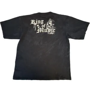 Vintage Bob Marley King Of Music Rasta Reggae Graphic Black Pro Tag T-shirt thumbnail 2