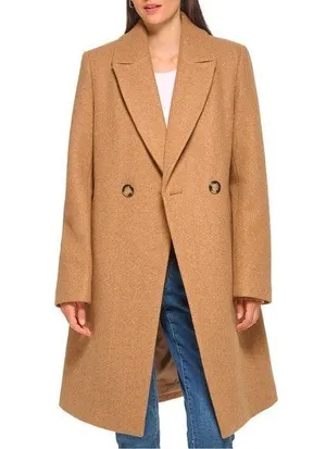 DKNY brown Wool Coat thumbnail 1