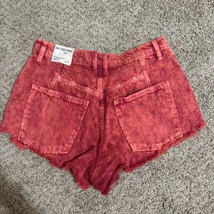 Free People Red Denim Shorts thumbnail 2