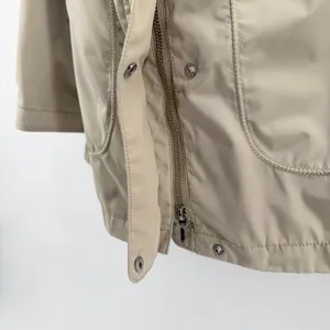 GEOX Respira Womens Beige Utility Jacket Size 8 Breathable Windproof Coat W5220D thumbnail 6