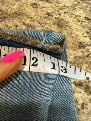 Women's Blue Denim Jean Shorts Size 31 thumbnail 4