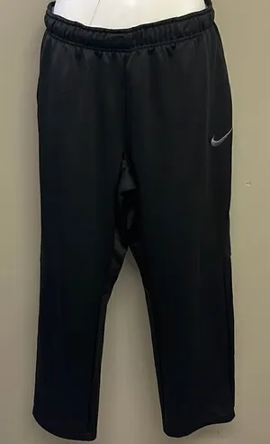 Nike Drifit Black Elastic Waistband w/ Drawstrings Running Warmup Pant- Large thumbnail 1