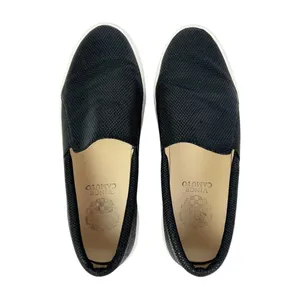 Vince‎ Camuto Kanesya Black Perforated Leather Platform Slip On Sneakers Size 7 thumbnail 6