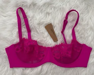 Skims Femme Lace Balconette Bra Fuchsia Size 40B thumbnail 1