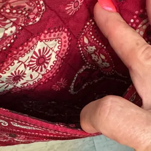 Vera Bradley Red Paisley Crossbody Bag thumbnail 3